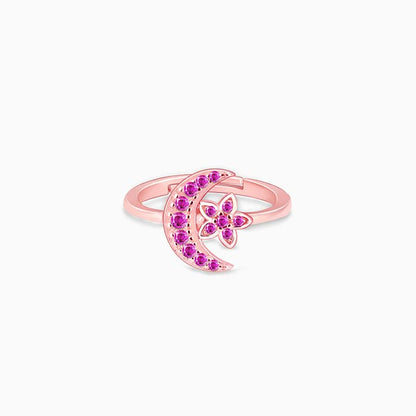 Rose Gold Pink Moon Ring