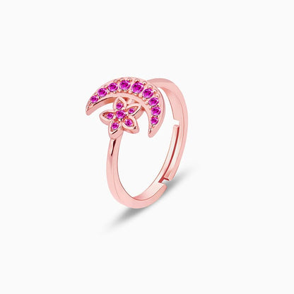 Rose Gold Pink Moon Ring