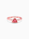 Rose Gold Pink Ternion Ring