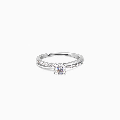 Kriti Sanon Silver Zircon Layered Ring