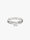 Kriti Sanon Silver Zircon Layered Ring