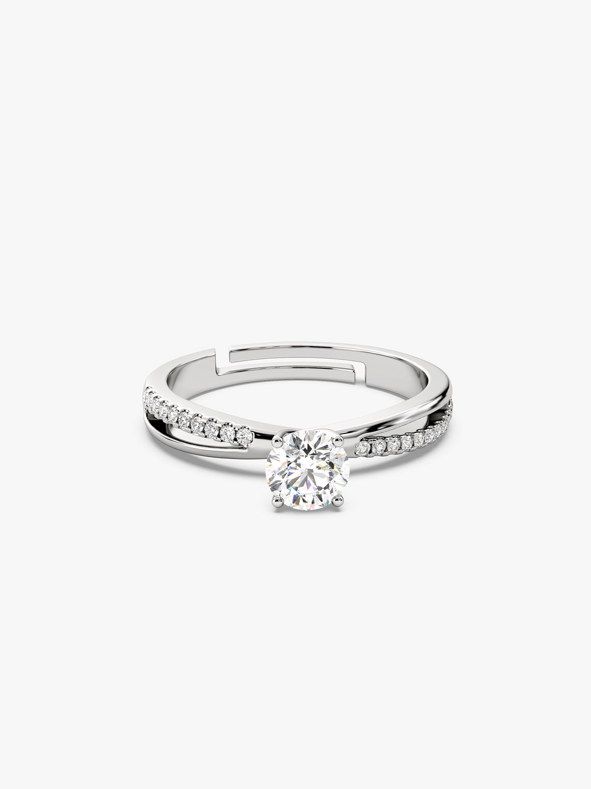 Kriti Sanon Silver Zircon Layered Ring