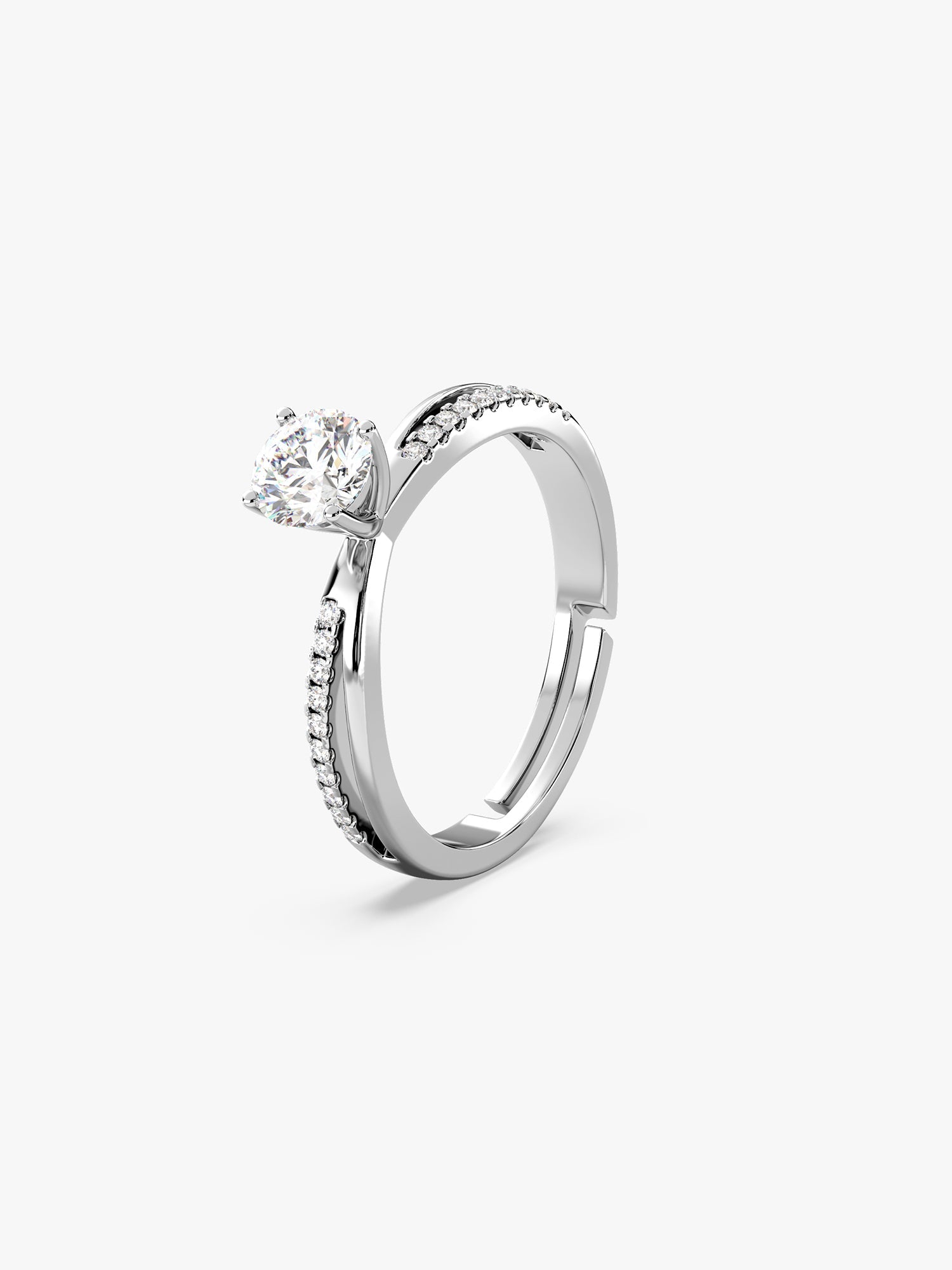 Kriti Sanon Silver Zircon Layered Ring