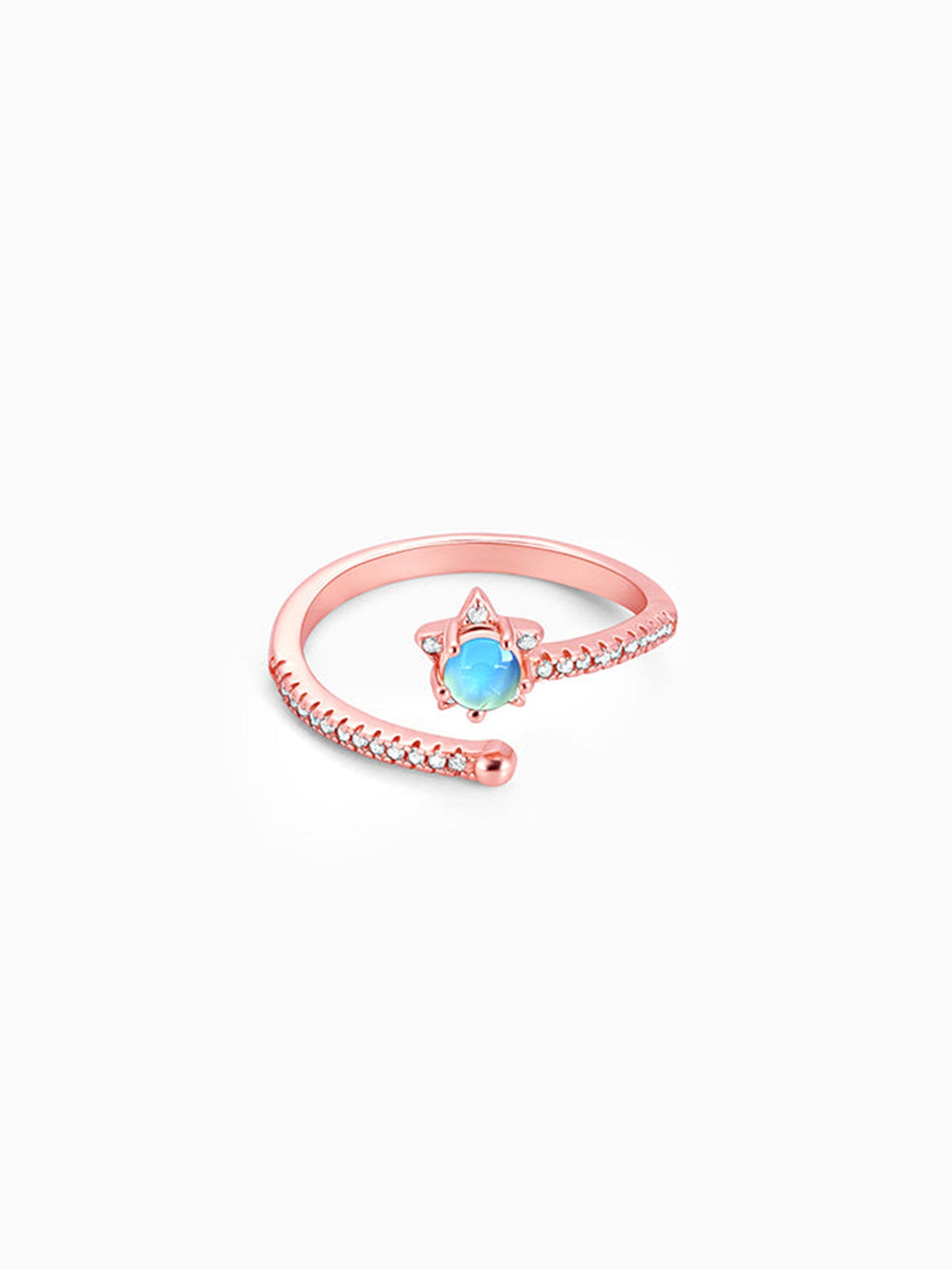 Rose Gold Aquatic Ring