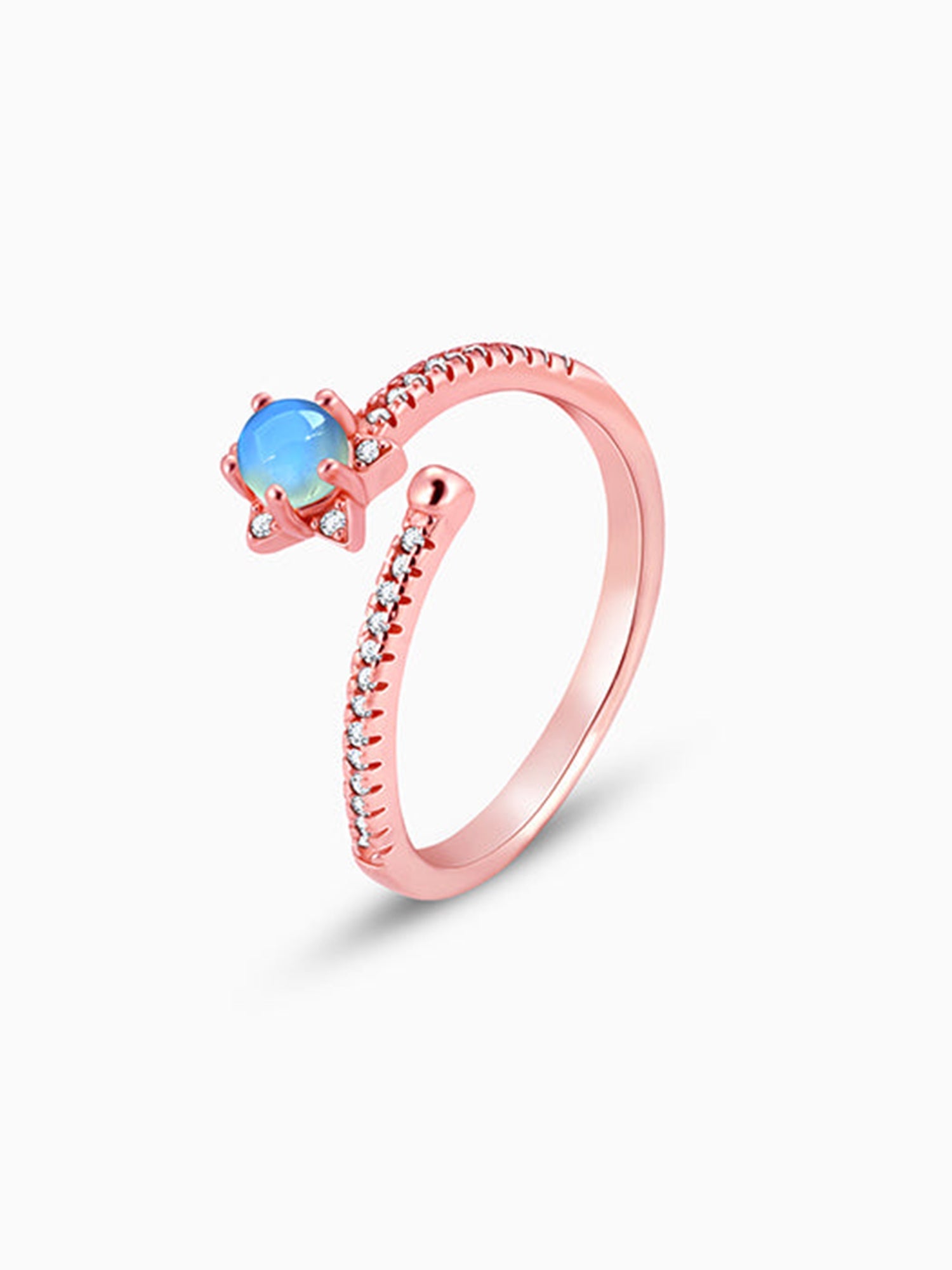 Rose Gold Aquatic Ring