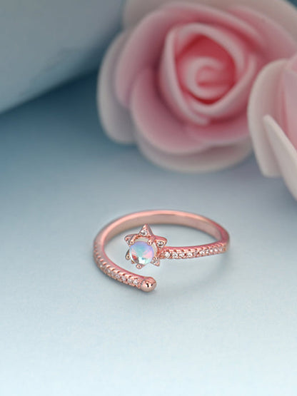 Rose Gold Aquatic Ring