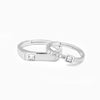 Discover timeless love with Silver Zircon Love Language Couple Rings. Shop elegant couples ring designs perfect for special occasions.