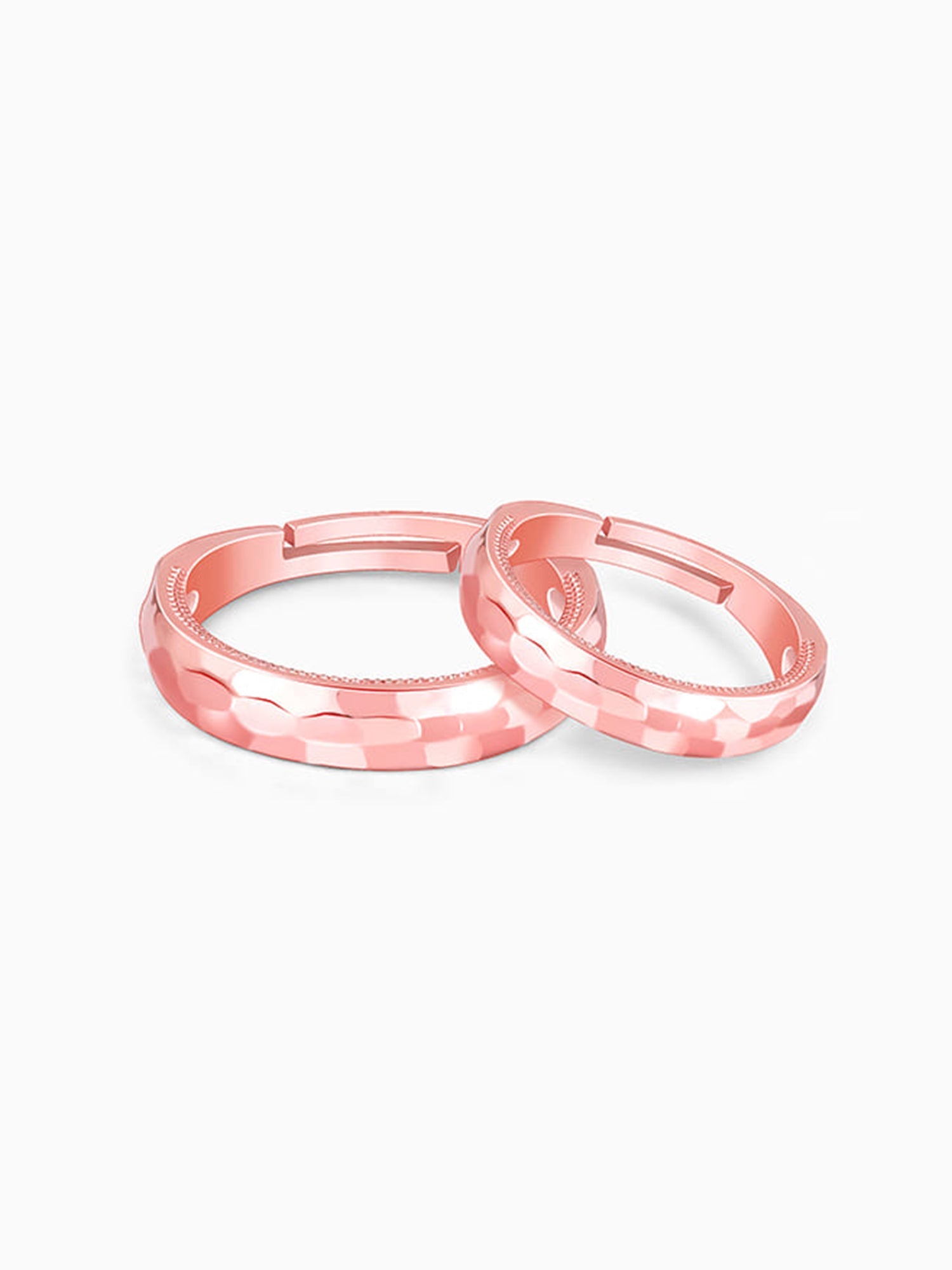 Rose Gold Partners in Fun Couple Bands