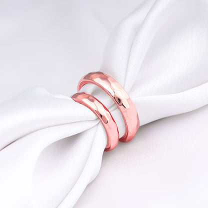 Rose Gold Partners in Fun Couple Bands