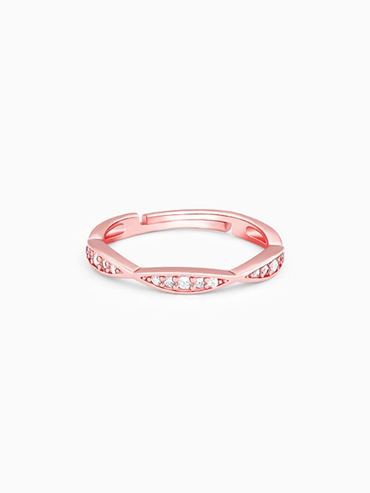 Rose Gold Twisty Turns Ring