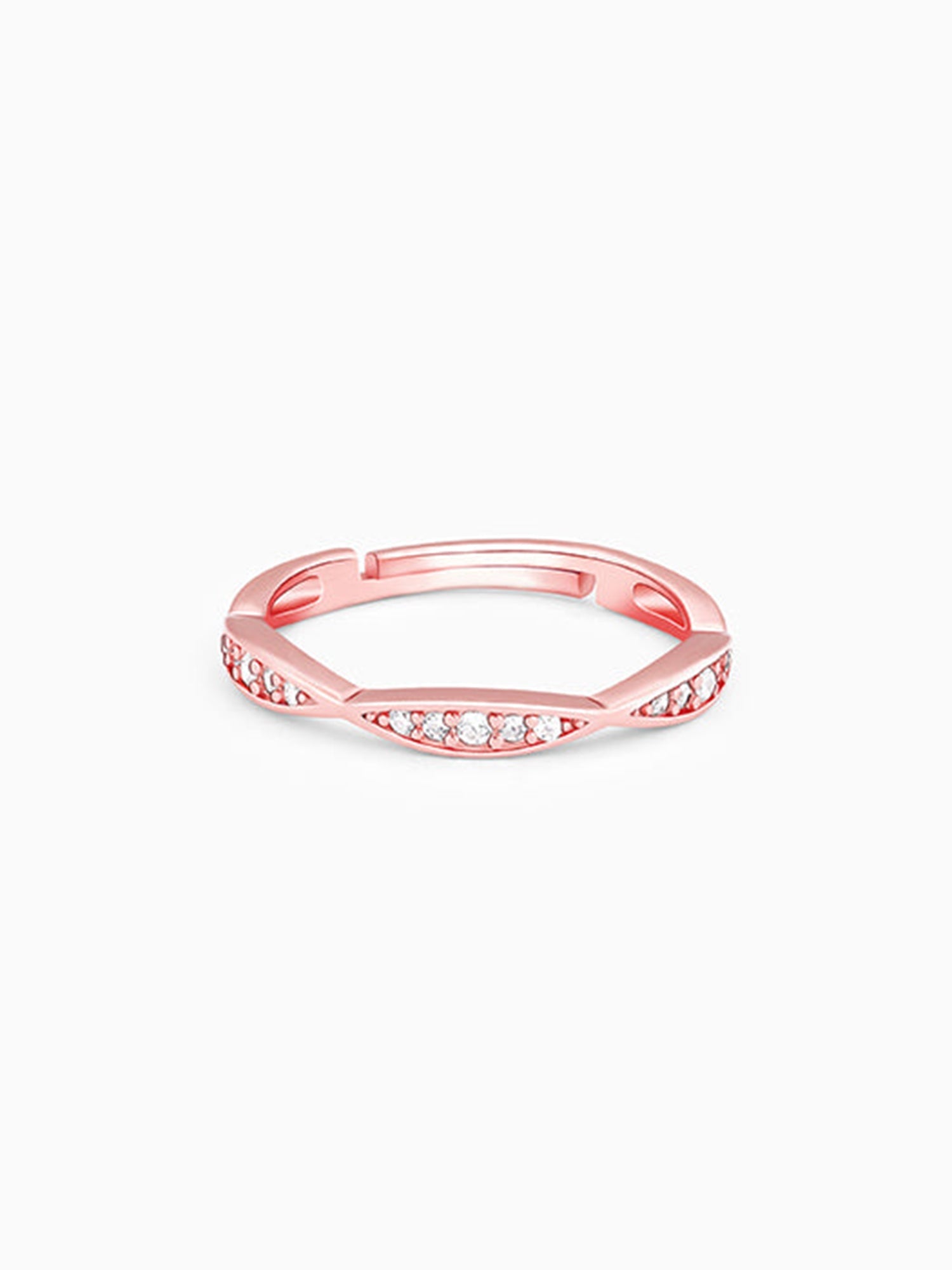 Rose Gold Twisty Turns Ring