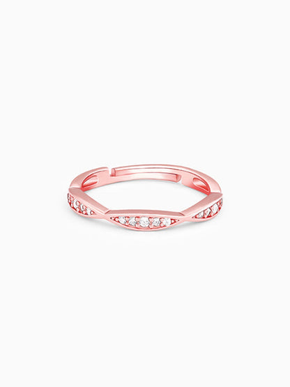 Rose Gold Twisty Turns Ring