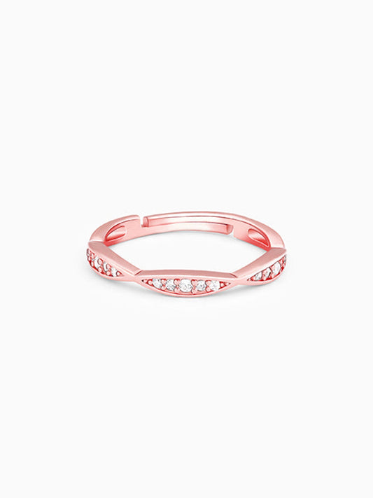 Rose Gold Twisty Turns Ring
