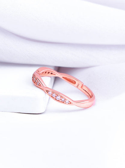 Rose Gold Twisty Turns Ring