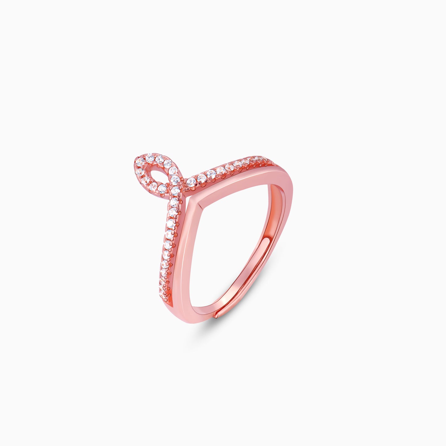 Rose Gold Glamour Allure Stackable Rings