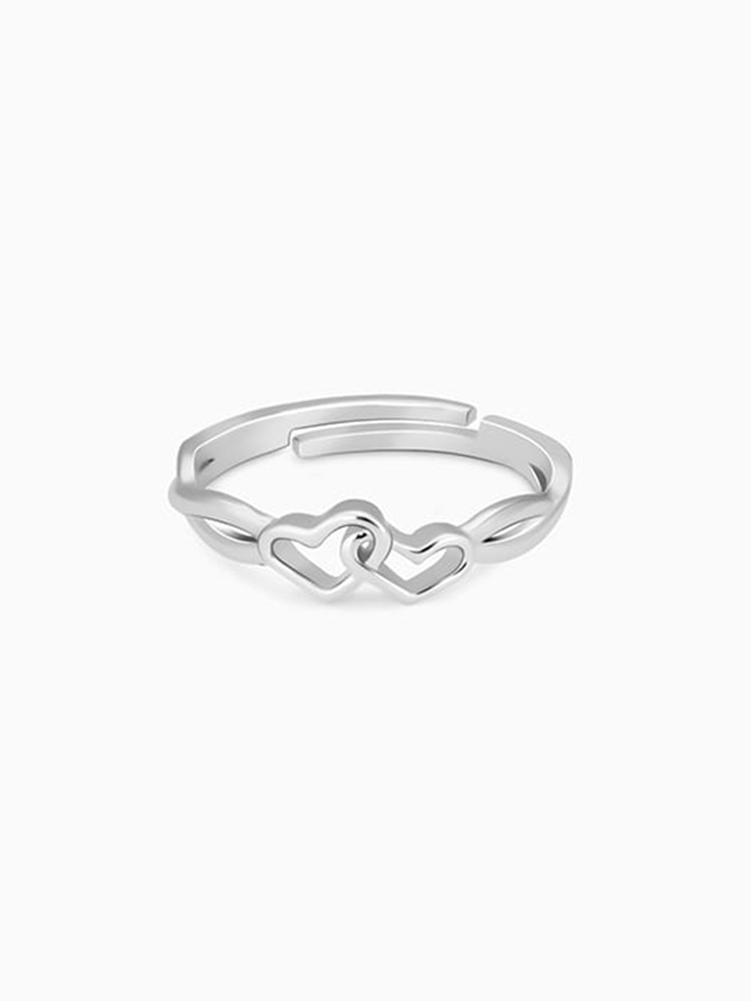Silver Locked-in-Love Ring
