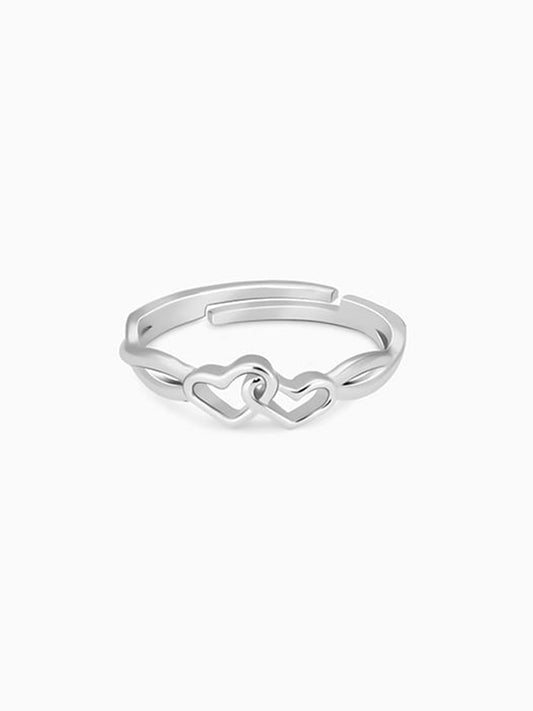 Silver Locked-in-Love Ring