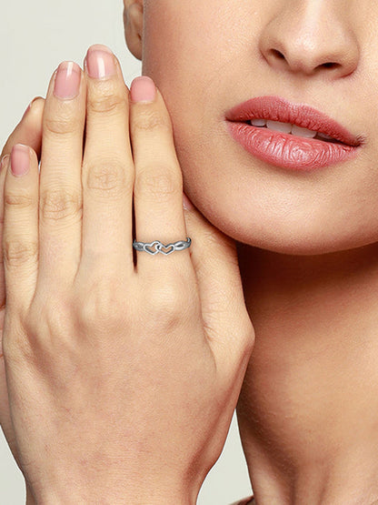 Silver Locked-in-Love Ring