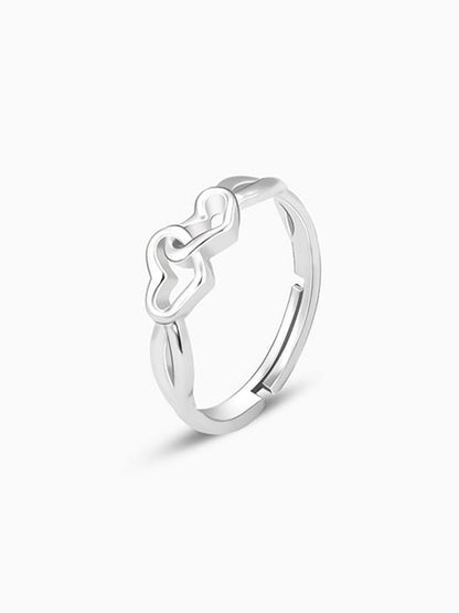 Silver Locked-in-Love Ring