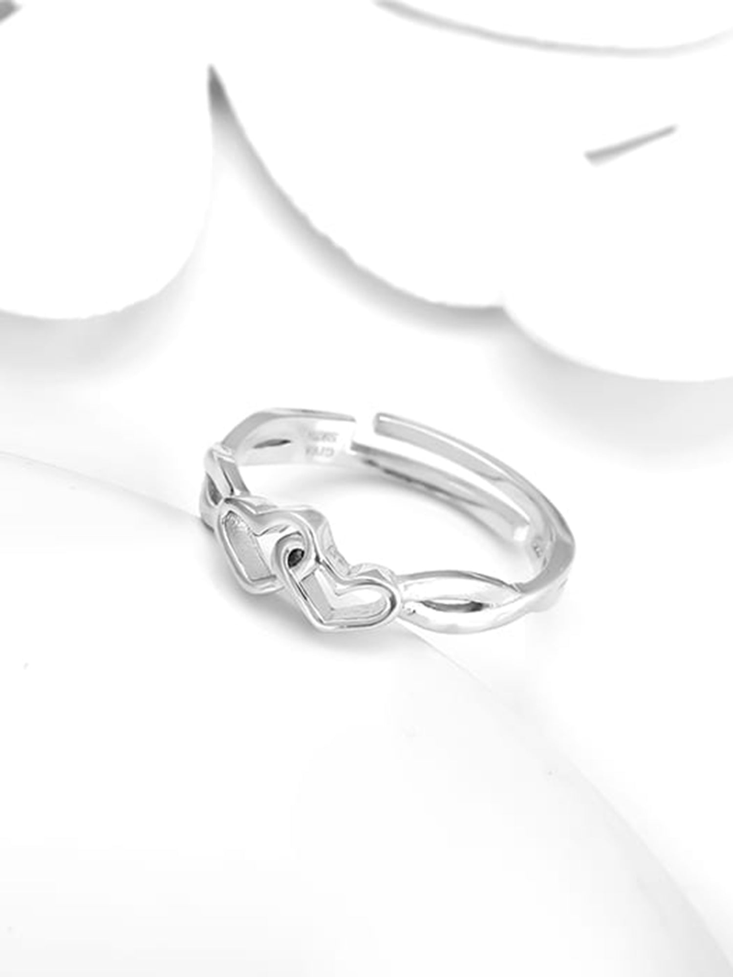 Silver Locked-in-Love Ring