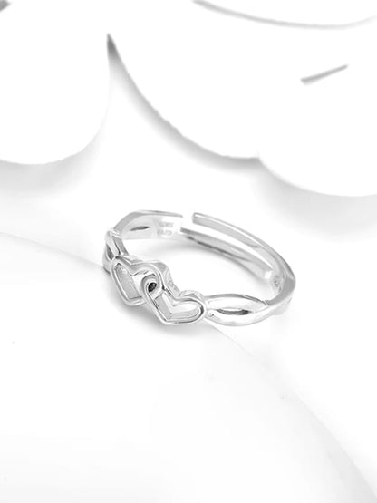 Silver Locked-in-Love Ring