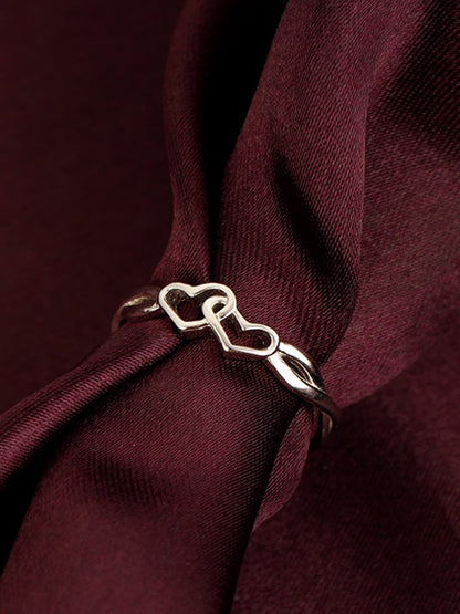 Silver Locked-in-Love Ring