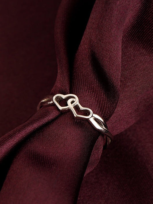 Silver Locked-in-Love Ring