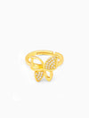 Golden Butterfly Bloom Earrings
