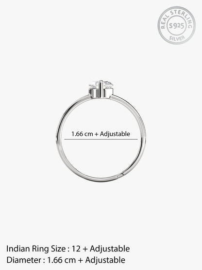 Silver Passionate Love Ring