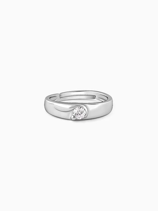 Silver Fibonacci Ring For Him