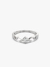 Silver Zircon Beachy Waves Ring