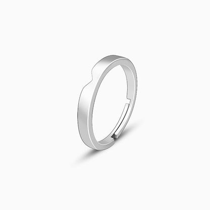 Silver Classic Ring Band for Him