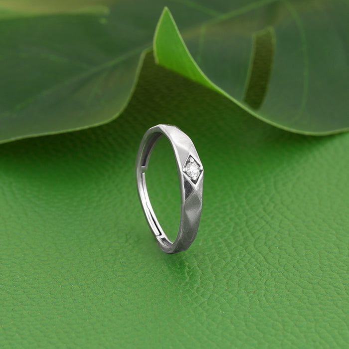 Silver Rugged Ring For Him