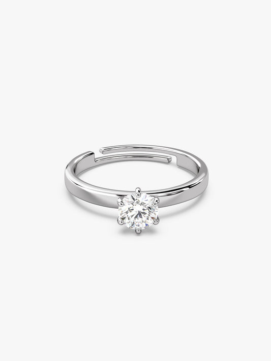 Silver Snowfall Ring