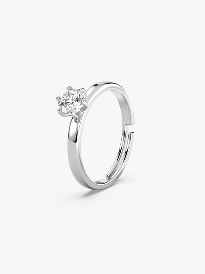 Silver Snowfall Ring