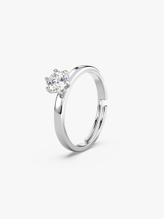 Silver Snowfall Ring