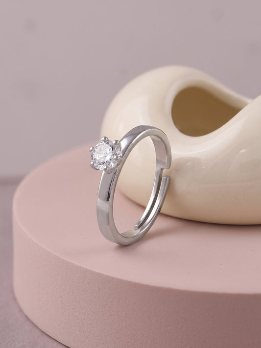 Silver Snowfall Ring