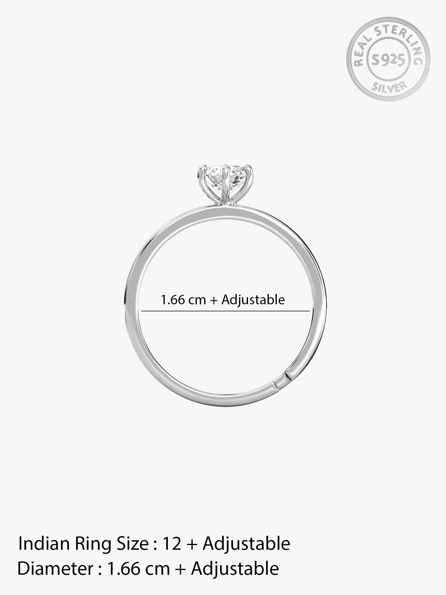 Silver Snowfall Ring