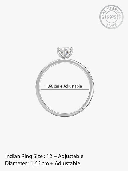 Silver Snowfall Ring