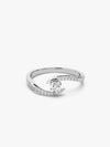 Silver Solitaire Grace Ring