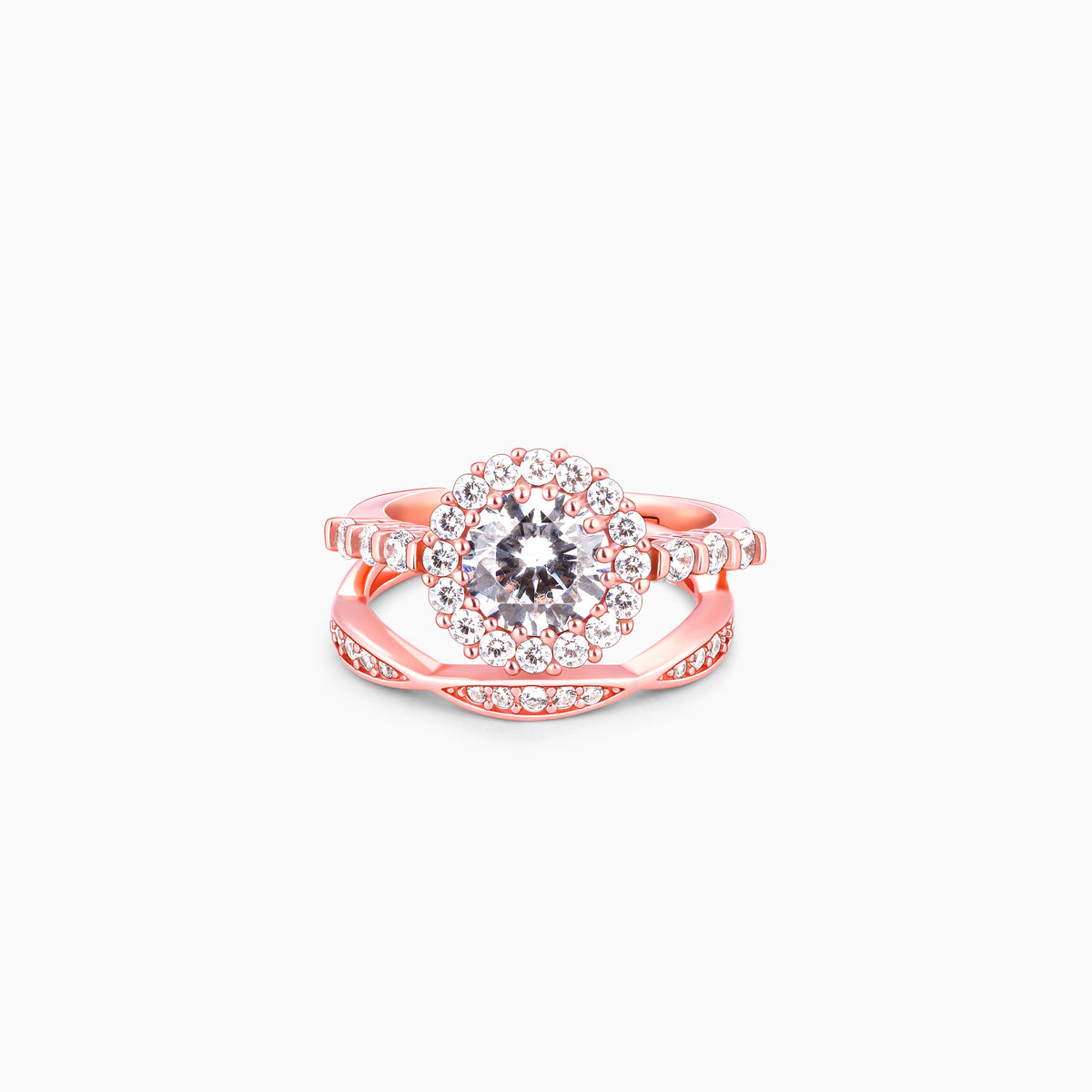 Rose Gold Grace Of Simplicity Stackable Rings