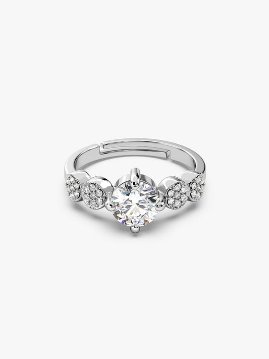 Silver Attracted To You Ring