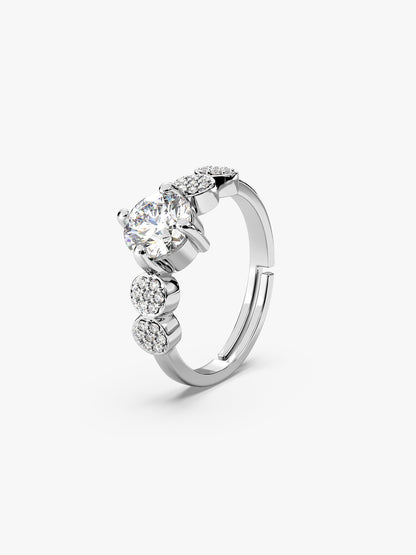 Silver Attracted To You Ring
