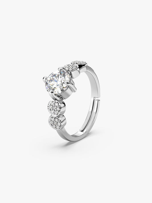 Silver Attracted To You Ring