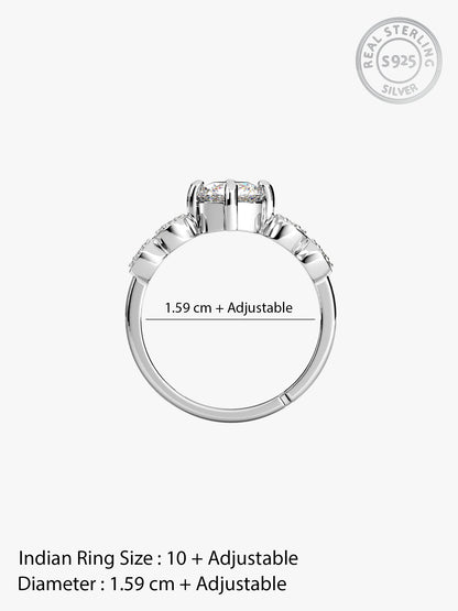 Silver Attracted To You Ring