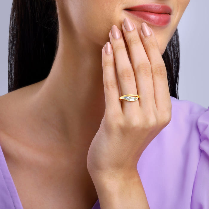 Buy Golden Daze Ring at Best Price – GIVA - Main Image