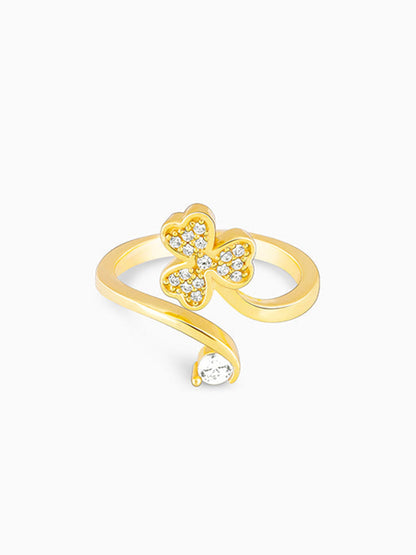 Golden Fresh Spring Blossom Ring