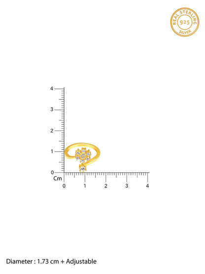 Golden Blooming Flower Ring