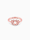 Rose Gold Intertwined In Love Ring