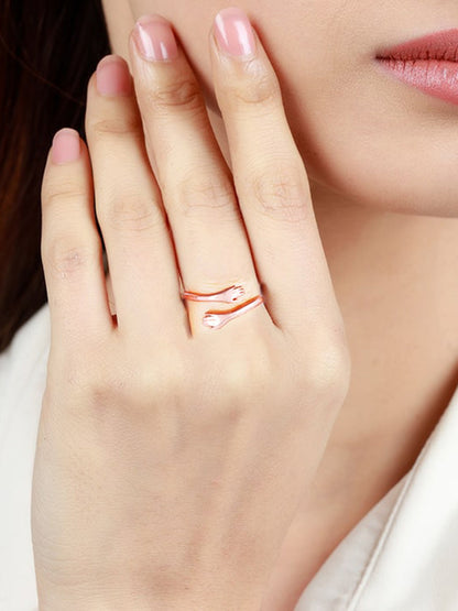 Rose Gold Hug Me More Ring